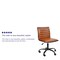 Flash Furniture Low Back Designer Armless Brown Swivel Task Chair DS-512B-BR-BK-GG - alternate 6